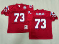 Mens John Hannah#73 New England Patriots Vintage Throwback Jersey