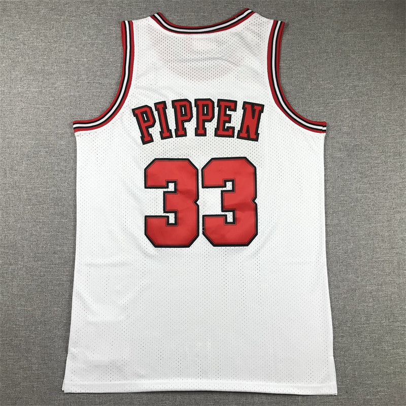Chicago Bulls Scottie Pippen #33 1997-98 Finals Throwback-Embroidered Jersey