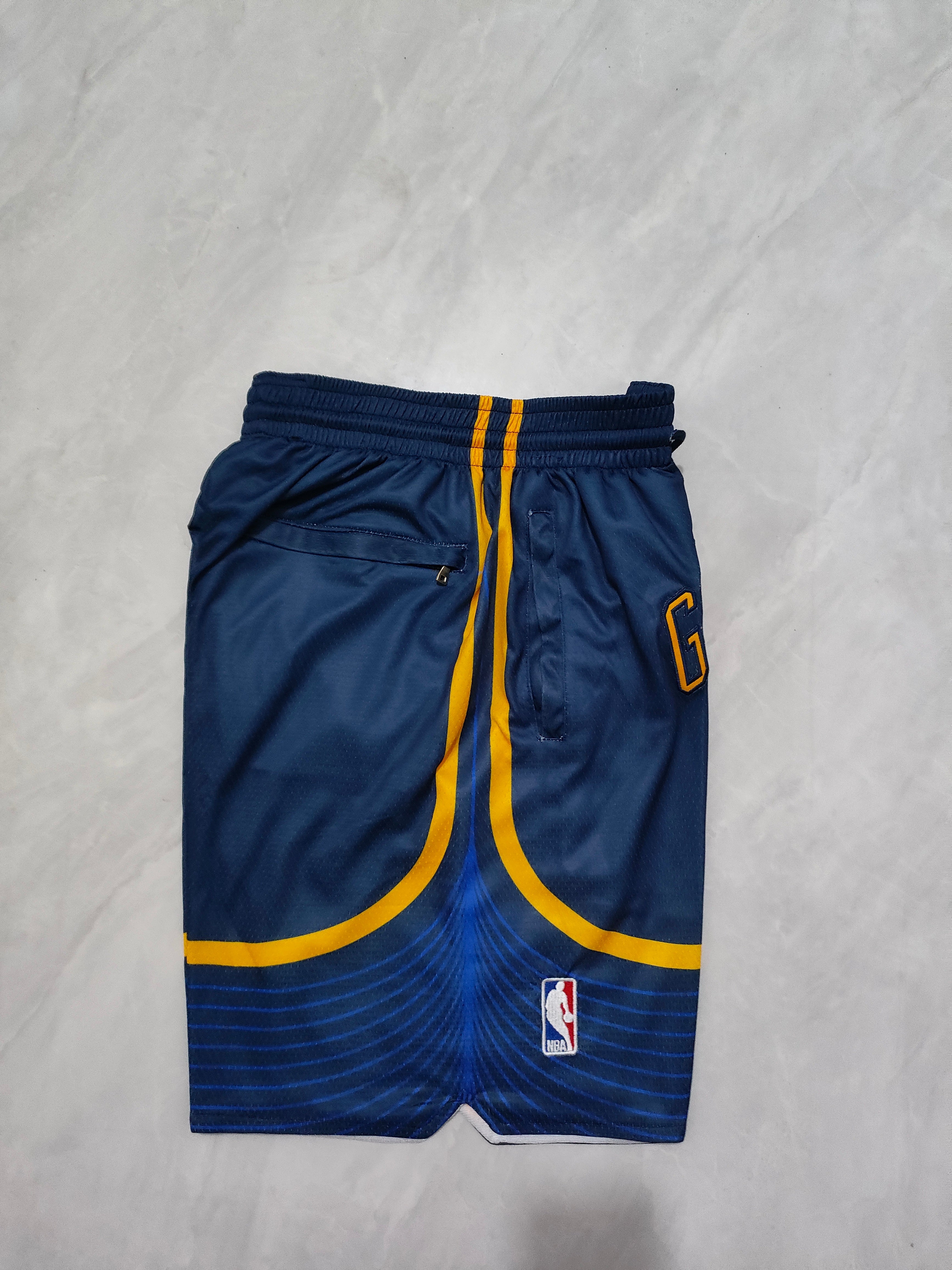 Golden State Warriors Dark Blue Statement Edition Pocket Shorts