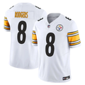 Aaron Rodgers #8 Pittsburgh Steelers White Game Jersey