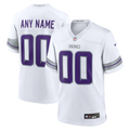 Custom Minnesota Vikings White Game Jersey