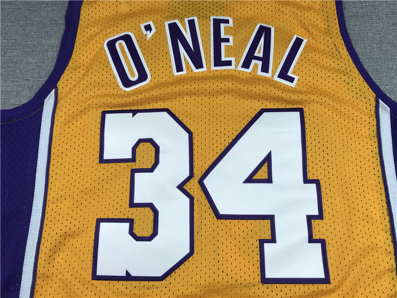 Shaq O'Neal #34 Los Angeles Lakers 1999-00 Throwback Jersey — Embroidered