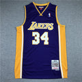 Shaq O'Neal #34 Los Angeles Lakers 1999-00 Throwback Jersey — Embroidered