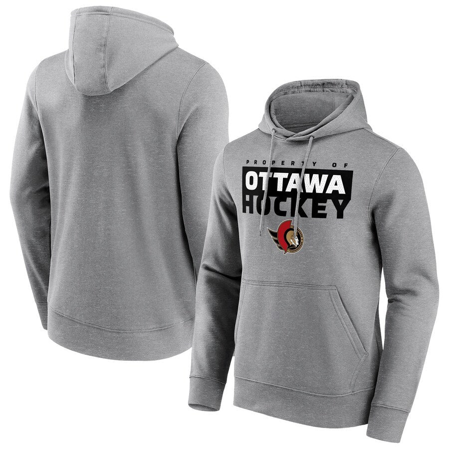 Men's Ottawa Senators Branded Gain Ground Hoodie - Sports Grey