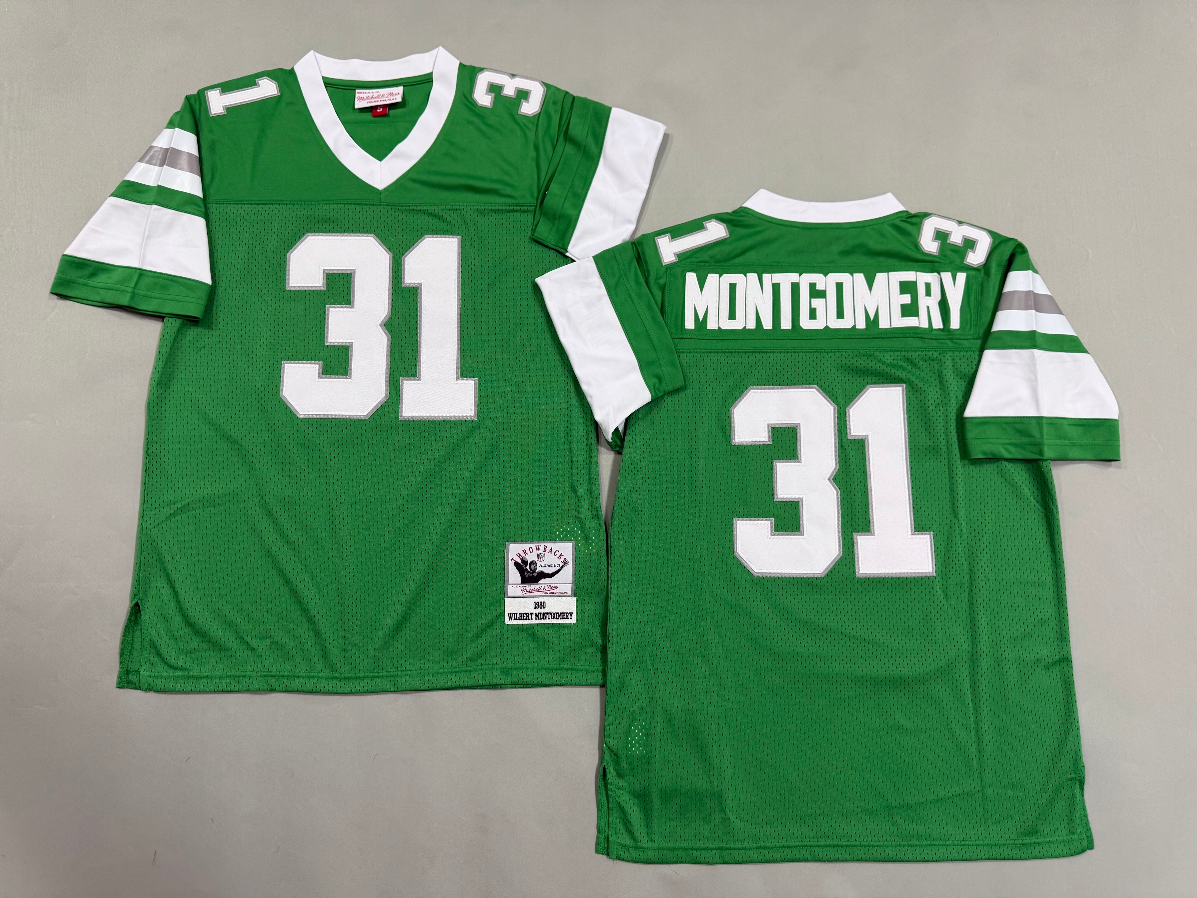 Mens Wilbert Montgomery#31 Philadelphia Eagles Vintage Throwback Jersey
