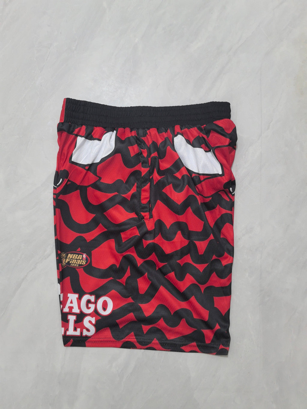 Chicago Bulls Red Heat Transfer Pocket Shorts