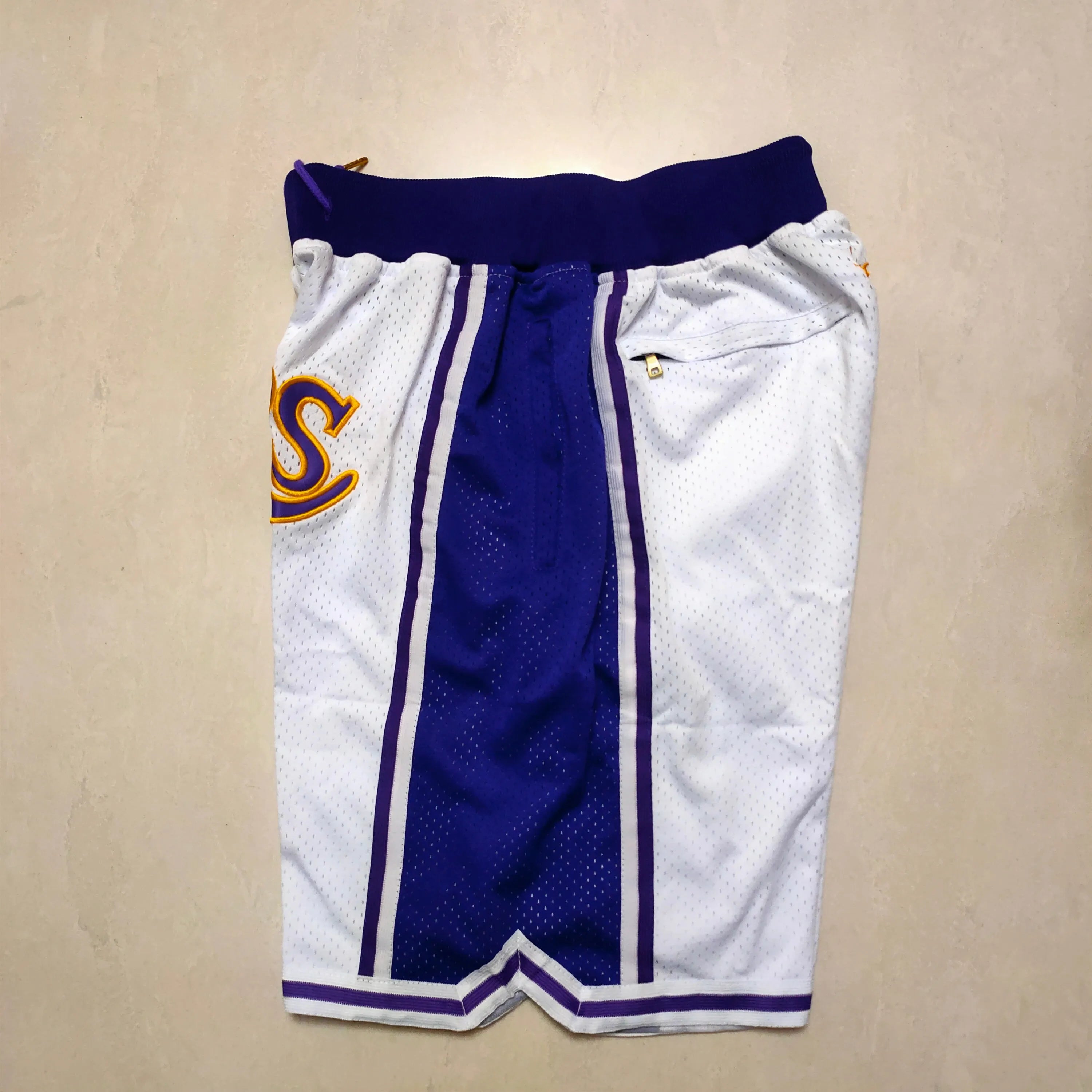 Los Angeles Lakers white pocket pants