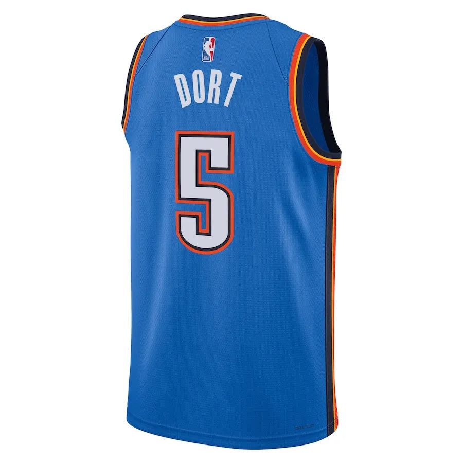 Unisex Oklahoma City Thunder Luguentz Dort Nike Blue Swingman Jersey - Icon Edition