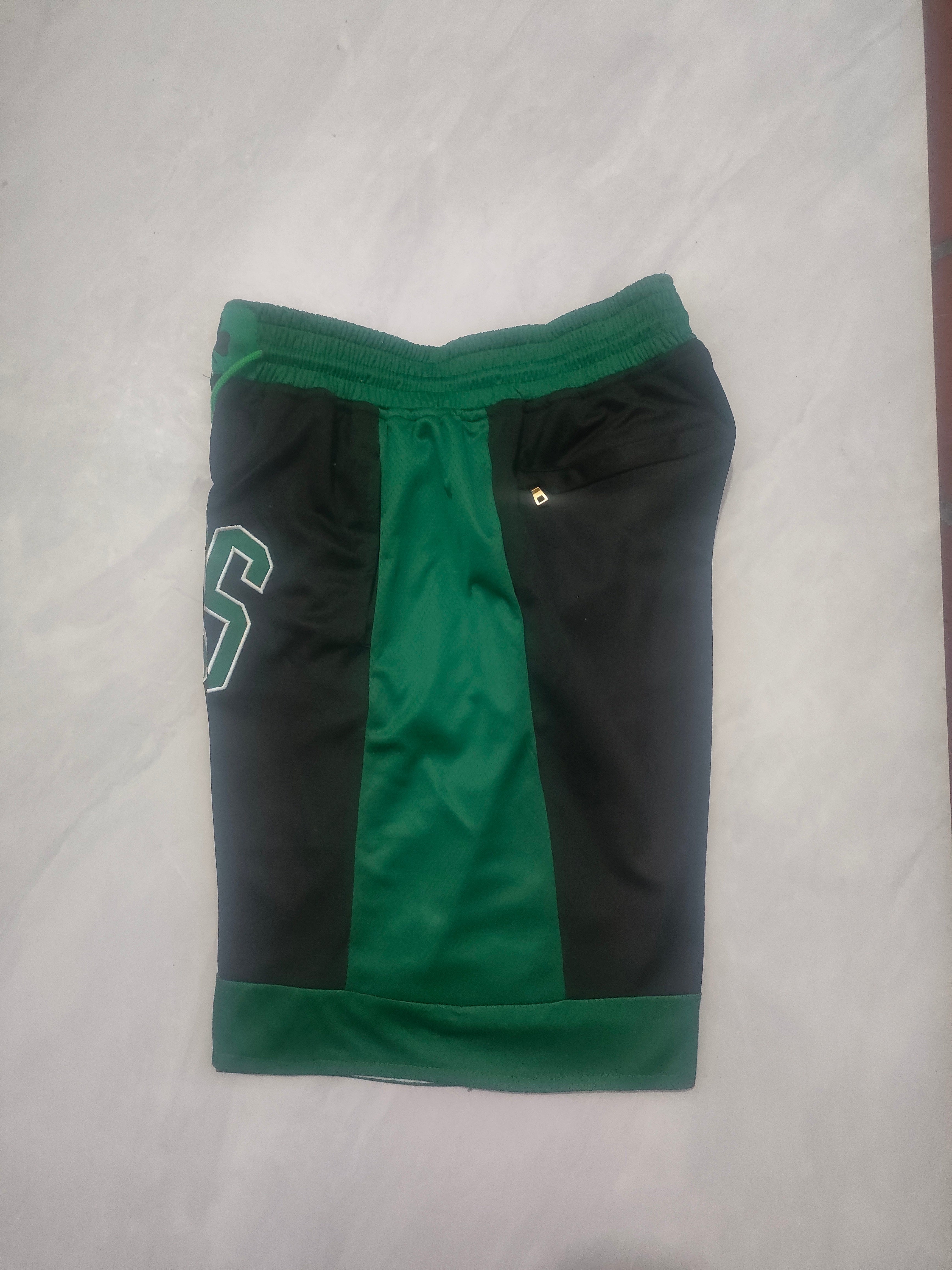Boston Celtics Black City Edition Pocket Shorts