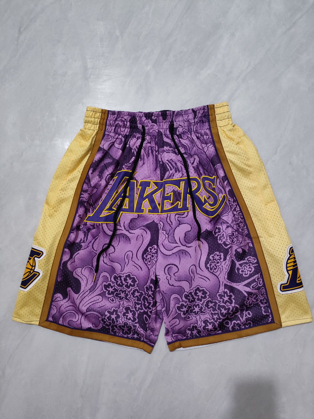 Los Angeles Lakers Purple Tiger Year Limited Edition Pocket Shorts