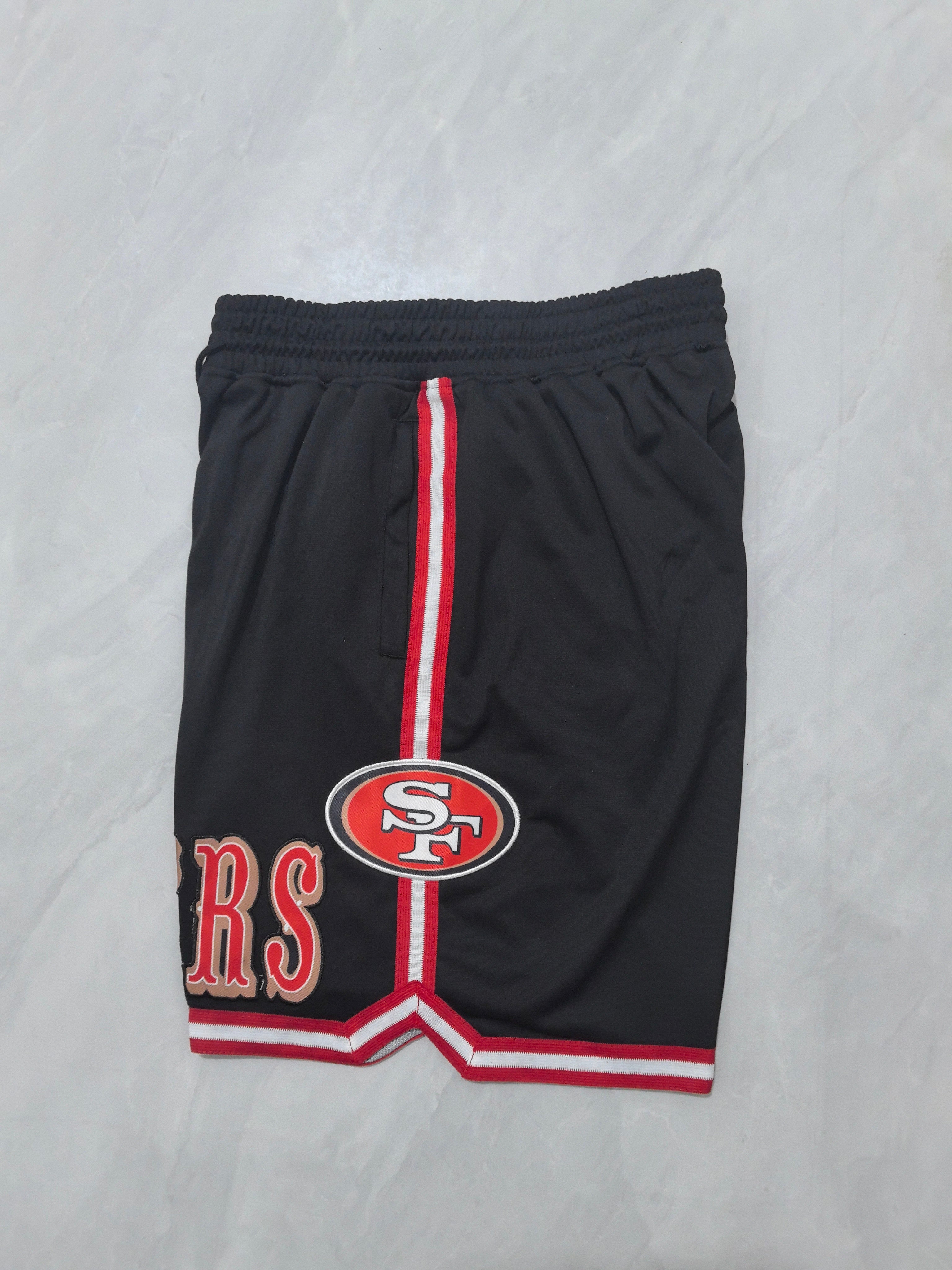 San Francisco 49ers Black Pocket Shorts