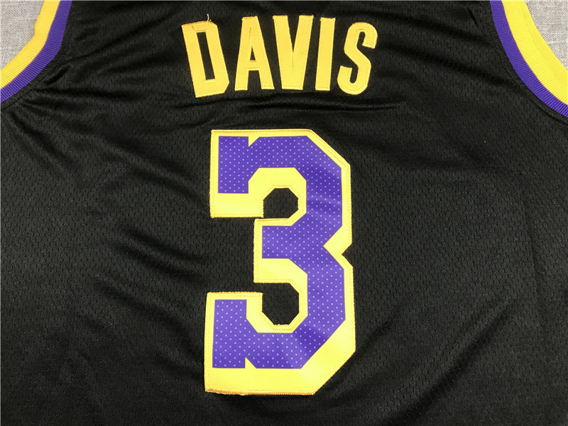 Anthony Davis #3 Los Angeles Lakers City Edition Swingman Jersey — Embroidered