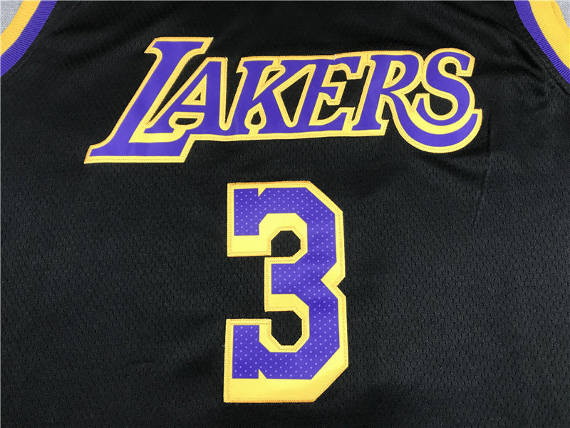 Anthony Davis #3 Los Angeles Lakers City Edition Swingman Jersey — Embroidered