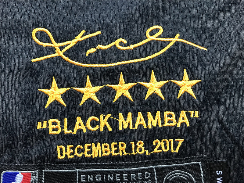 Kobe Bryant #24 Los Angeles Lakers "Retirement Edition" Embroidered Jersey