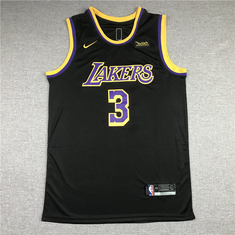 Anthony Davis #3 Los Angeles Lakers City Edition Swingman Jersey — Embroidered