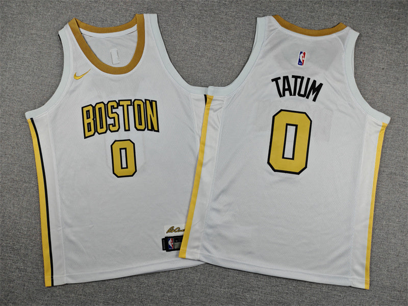 Youth Jayson Tatum Boston Celtics #0 Embroidered Jersey
