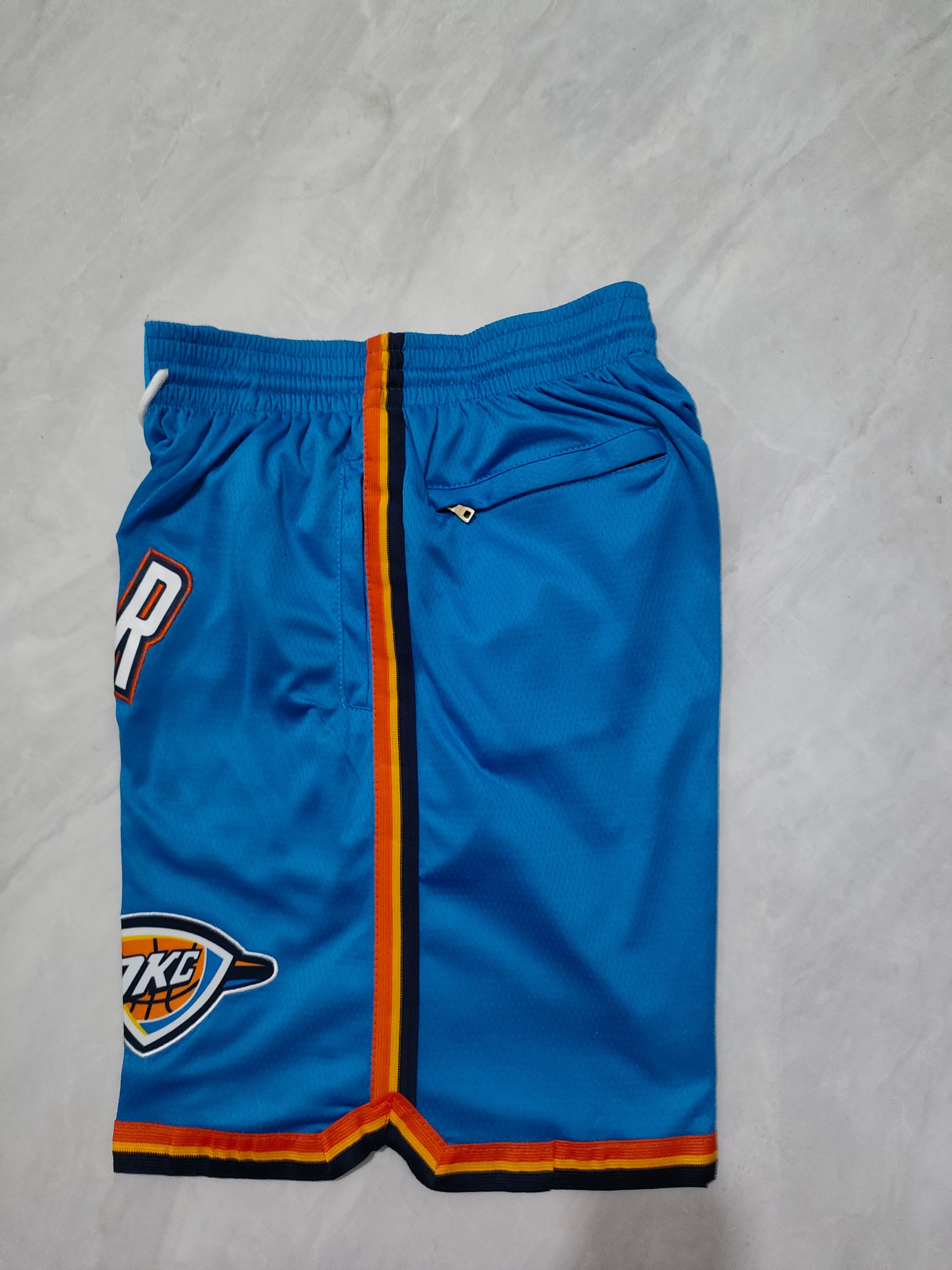Oklahoma City Thunder Regular Edition Blue Pocket Shorts