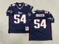Mens Tedy Bruschi#54 black New England Patriots Vintage Throwback Jersey