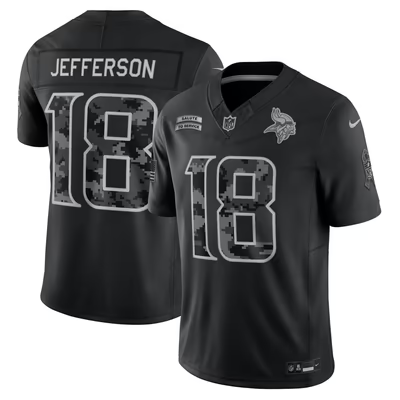 Justin Jefferson Minnesota Vikings Black Jersey