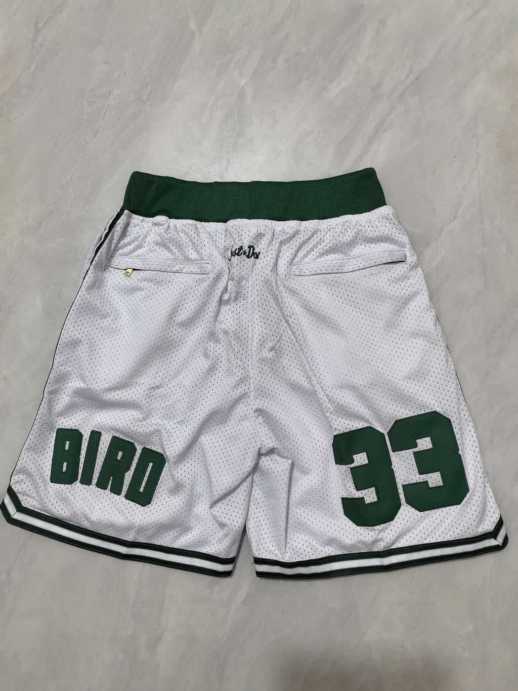 Boston Celtics White Retro Pocket Shorts