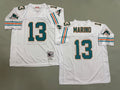 Mens Dan Marino#13 white Miami Dolphins Vintage Throwback Jersey