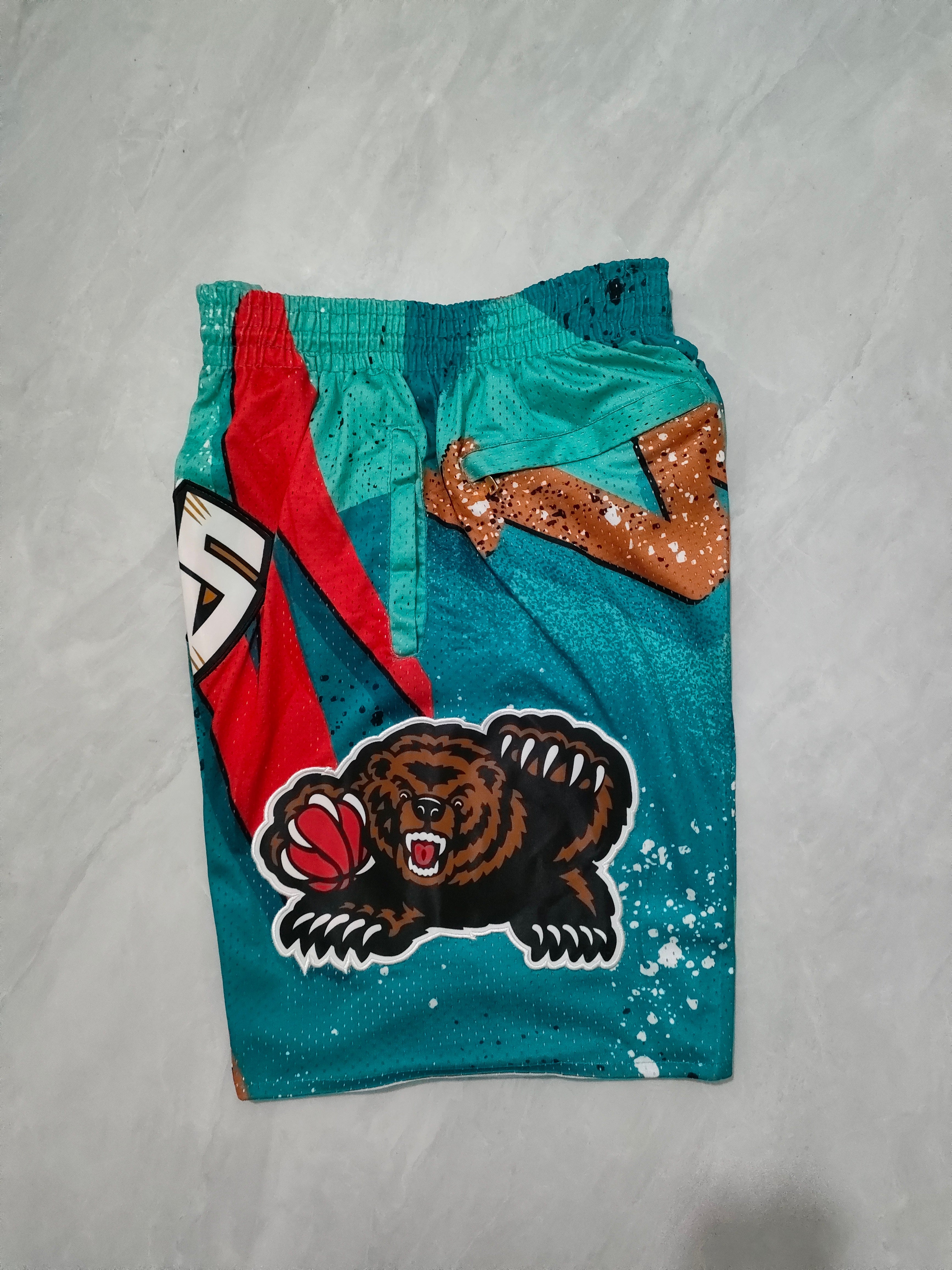 Vancouver Grizzlies Green Swingman Pocket Shorts