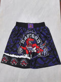Toronto Raptors purple heat transfer pocket shorts