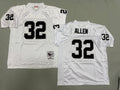 Mens Marcus Allen#32 white Los Angeles Raiders Vintage Throwback Jersey