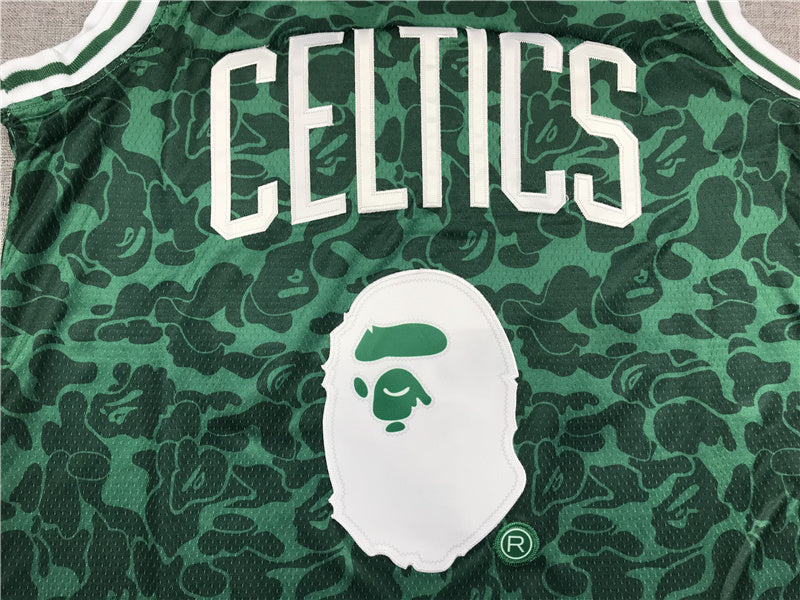 Boston Celtics BAPE #93 Throwback — Embroidered Jersey