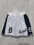 Detroit Tigers white pocket shorts