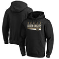 Men's Branded Black Vegas Golden Knights Staggered Stripe Pullover Hoodie