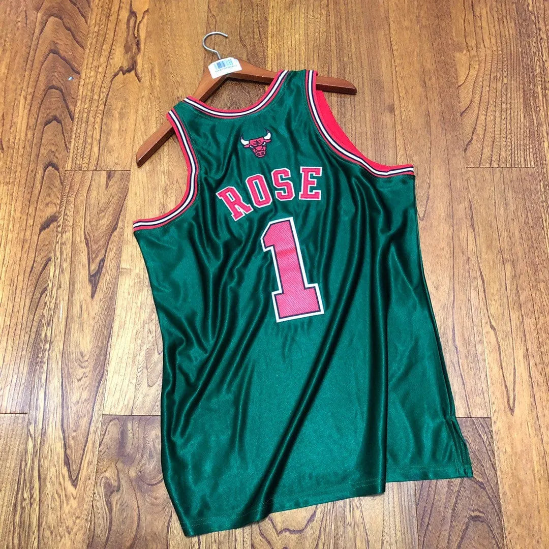 Derrick Rose Chicago Bulls Throwback Jersey St. Patrick's Day