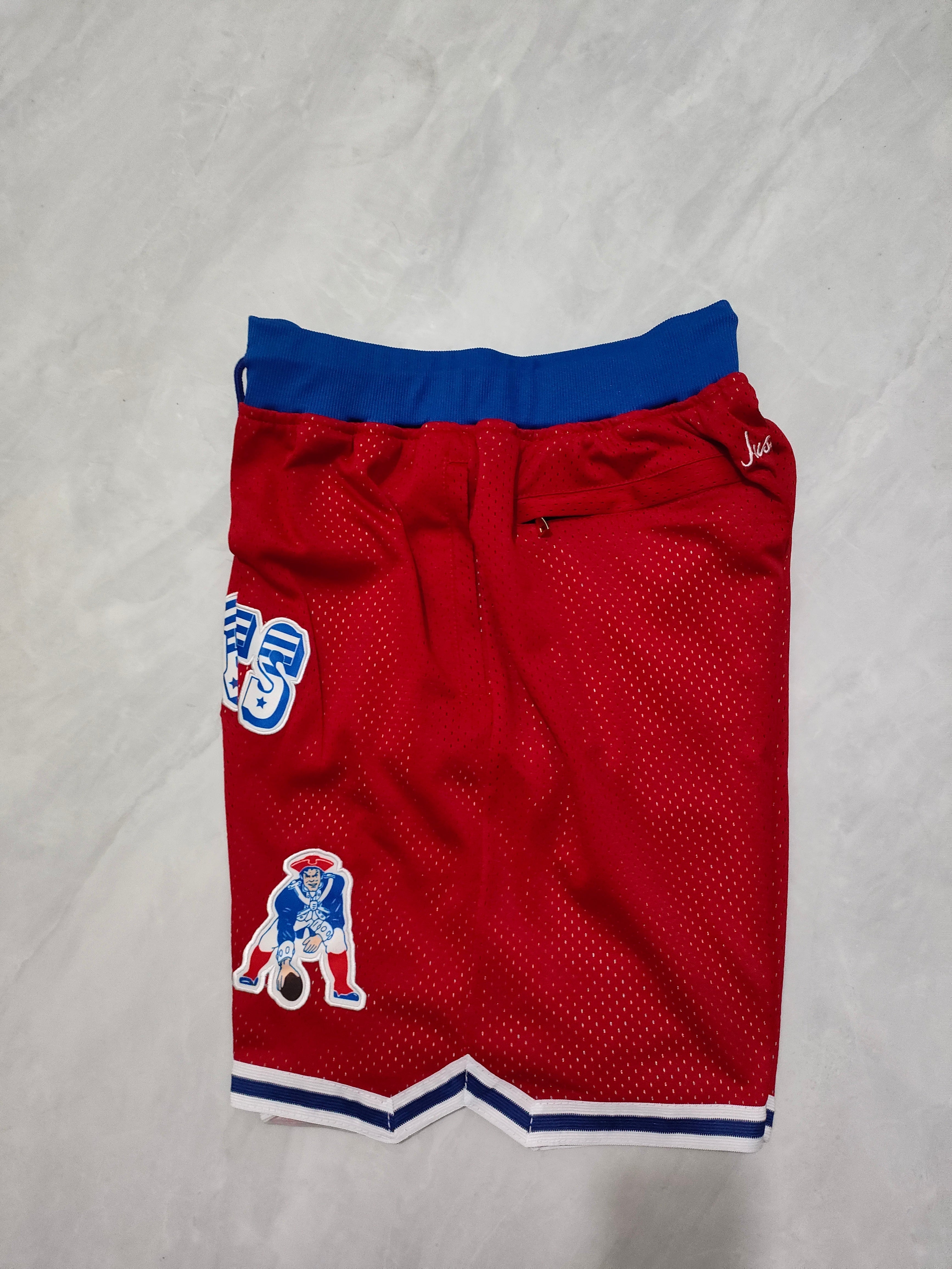 New England Patriots Red Pocket Shorts