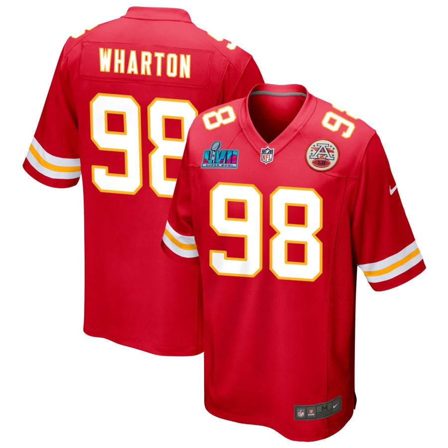 Tershawn Wharton Kansas City Chiefs Super Bowl LVII Game Jersey - Red