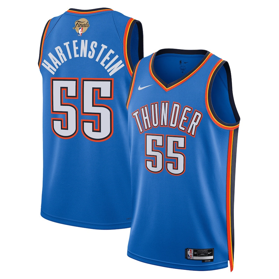 Unisex Oklahoma City Thunder Isaiah Hartenstein Nike Blue 2025 NBA Finals Swingman Jersey - Icon Edition