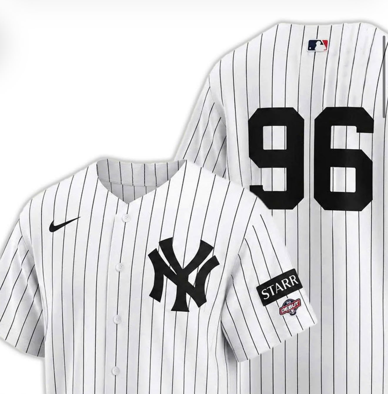 New York Yankees Number 96 Classic Pinstripe Baseball Jersey