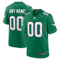 Custom Philadelphia Eagles Kelly Green Game Jersey