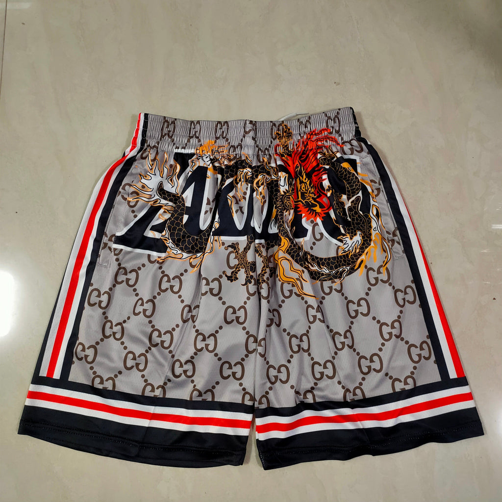 Los Angeles Lakers James mitchell&ness Chinese element Longxingtianxia pocket pants