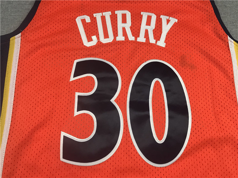 Golden State Warriors Stephen Curry #30 2009-10 Throwback - Embroidered