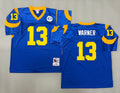 Mens Kurt Warner#13 Los Angeles Rams Vintage Throwback Jersey