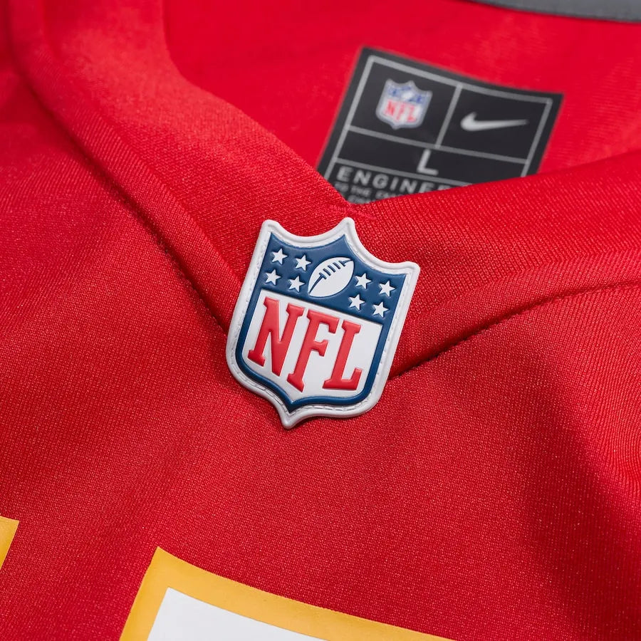 Men's Kansas City Chiefs Patrick Mahomes  Red Super Bowl LIX Jersey