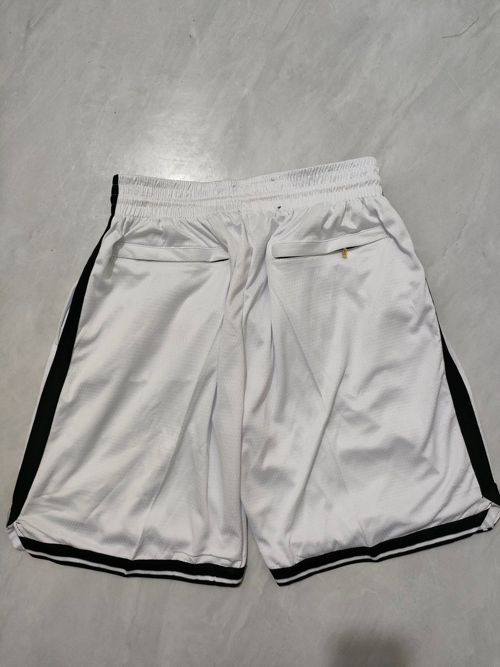 Brooklyn Nets White Regular Pocket Shorts