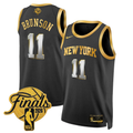 Jalen Brunson #11 New York Knicks 2026 Finals Swingman Black Gold Jersey - All Stitched