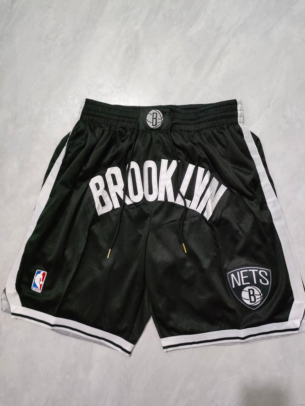Brooklyn Nets Black Regular Pocket Shorts