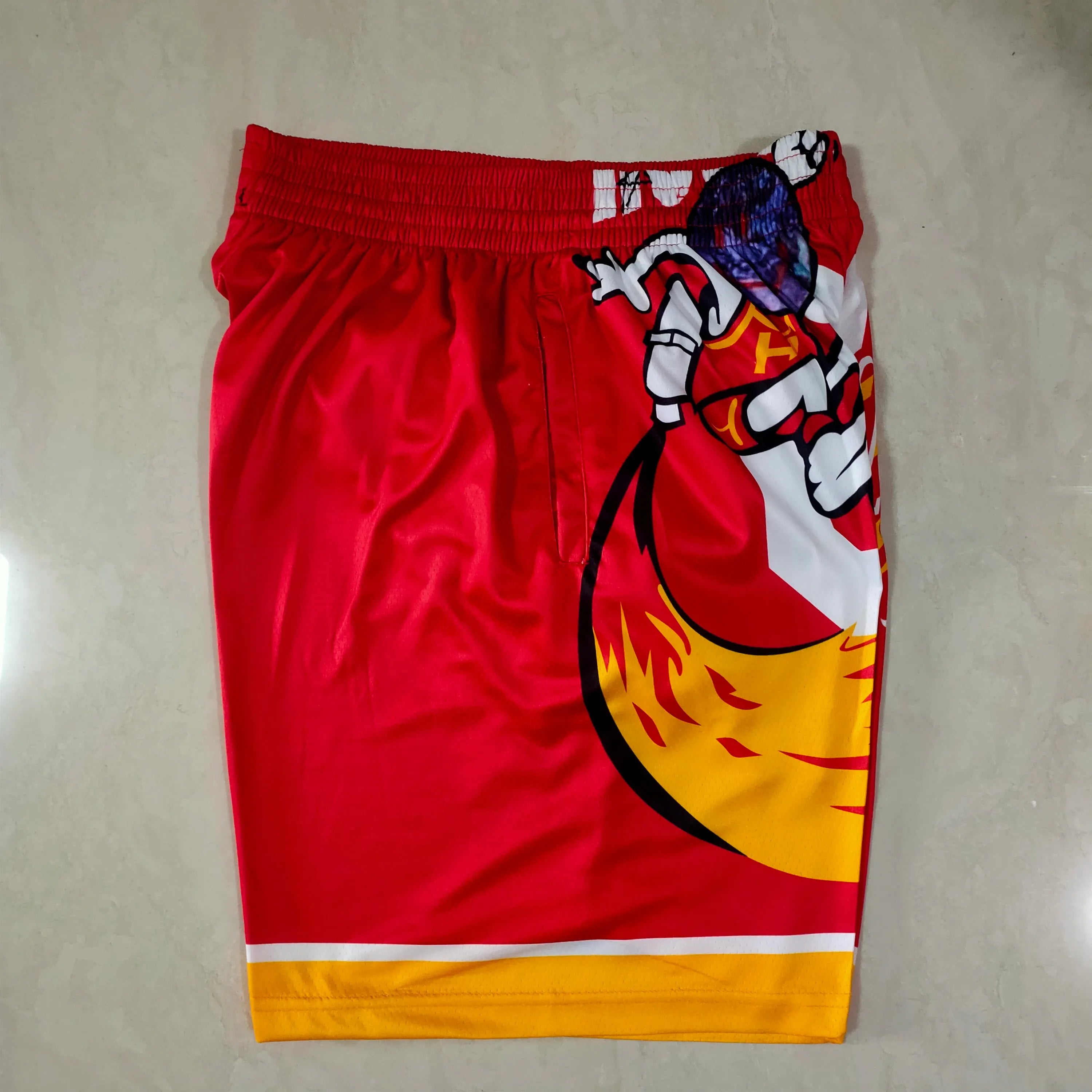 Houston Rockets co-branded red pocket pants