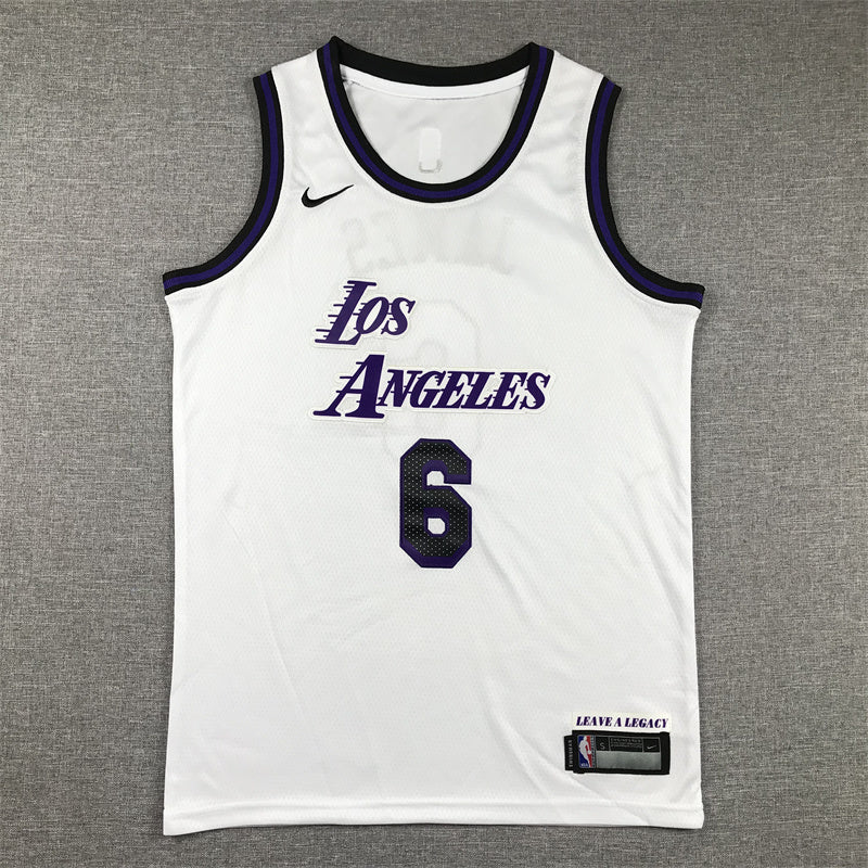 Youth LeBron James Los Angeles Lakers #6 City Edition Embroidered  Jersey