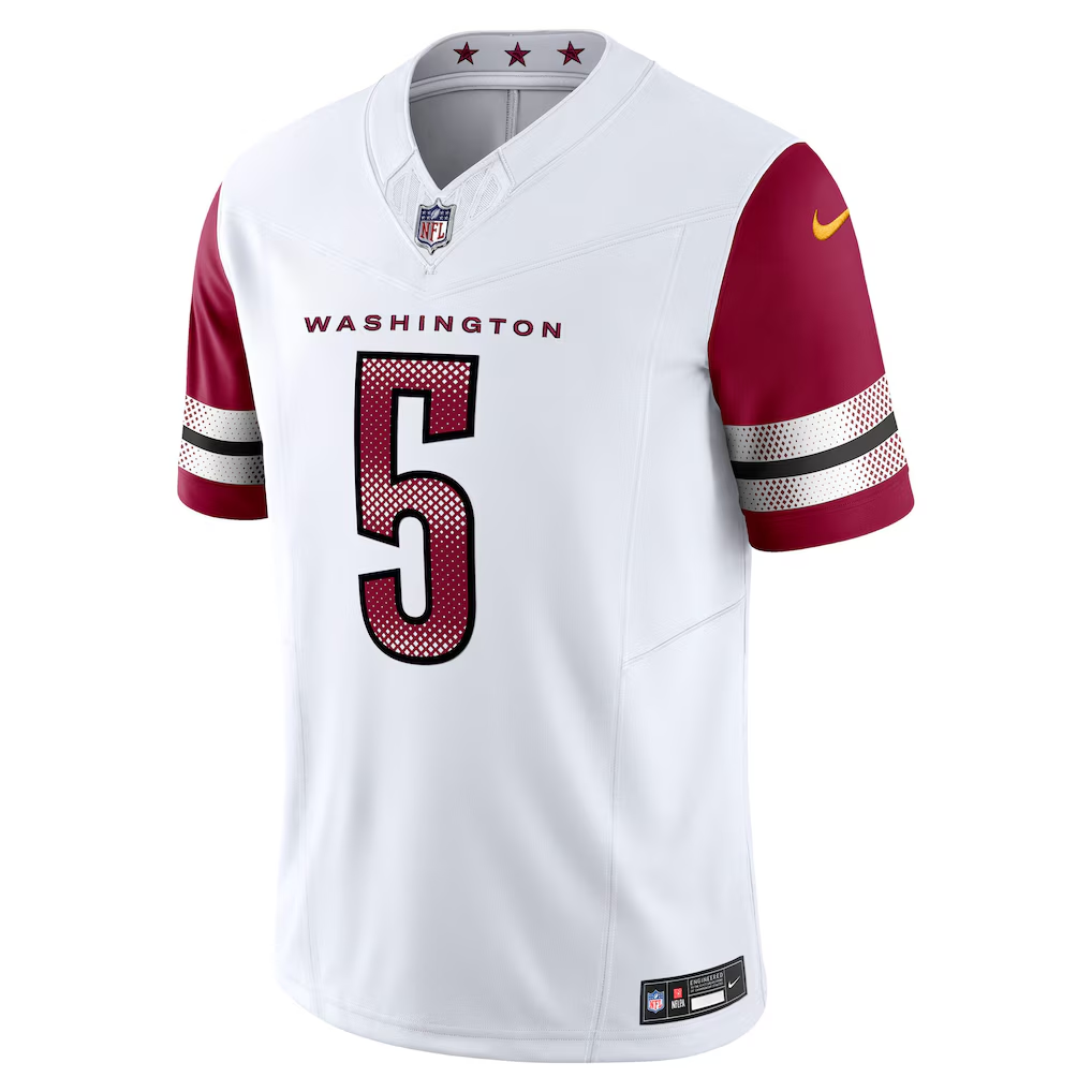 Jayden Daniels #5 Washington Commanders Vapor F.U.S.E. Limited White Jersey