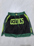 Boston Celtics 2025 Black City Edition Pocket Shorts