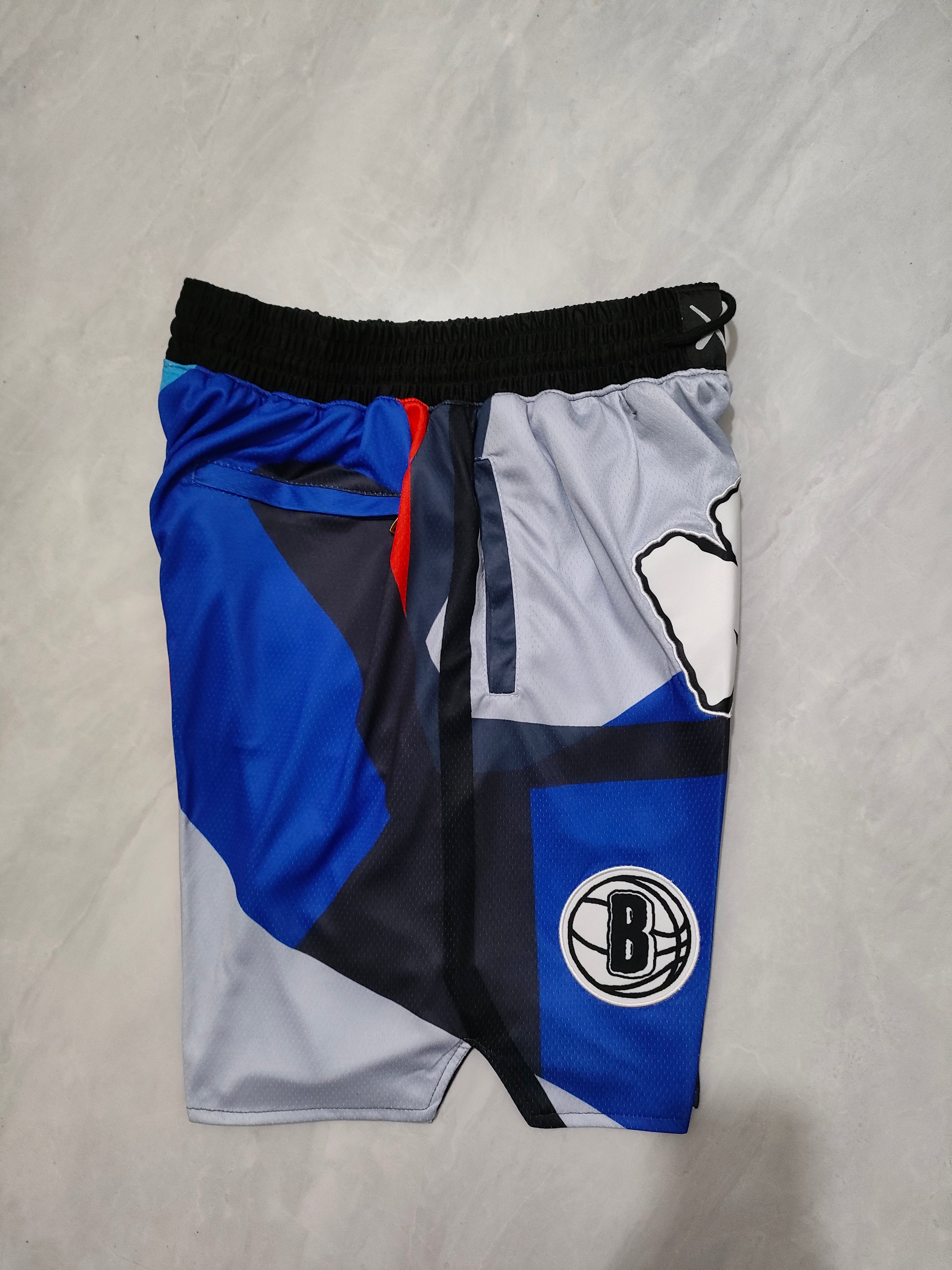 Brooklyn Nets 2024 City Edition Gray Pocket Shorts