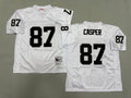 Mens Dave Casper#87 white Los Angeles Raiders Vintage Throwback Jersey
